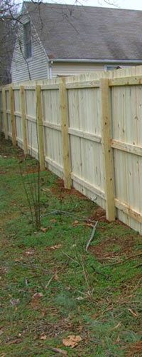 Wood Privacy Fence Installation Company Rock Hill South Carolina